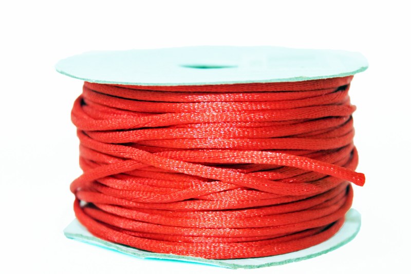 Picture of Red sting decorative ribbon, 10 yards